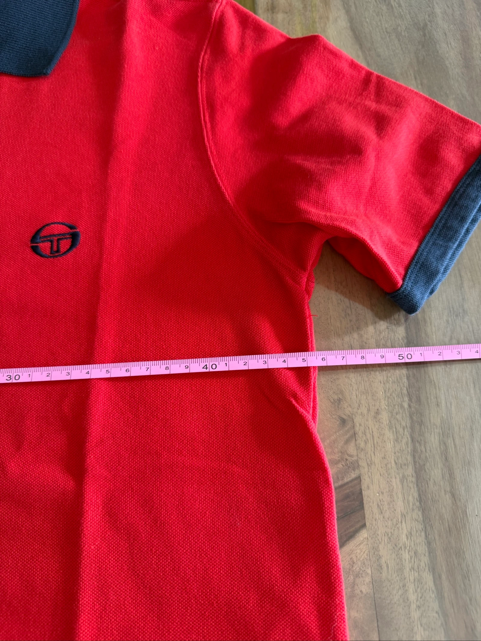 Polo Sergio Tacchini Dames T42 – Rood & Marineblauw – 100% Katoen – Perfecte staat – photo 10